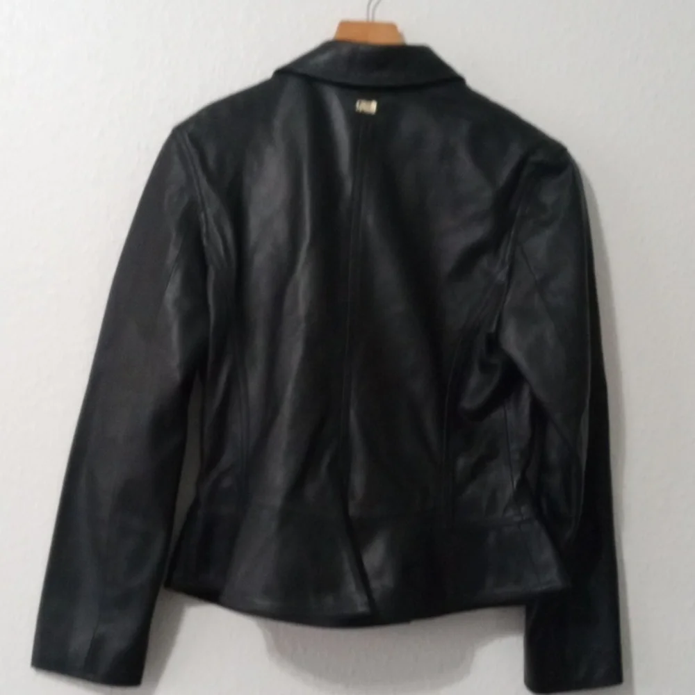Cavalli Class Leather Jacket - Picture 8 of 13